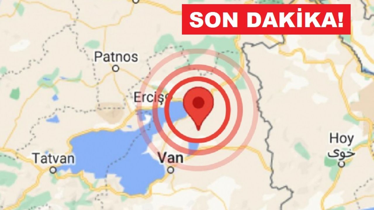 İran Sınırındaki Deprem Van'da Hissedildi!
