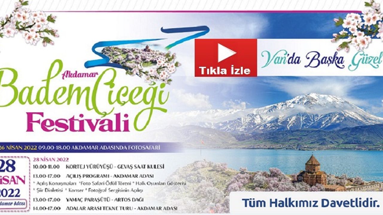 Akdamar Adası Badem Çiçeği Festivali Başlıyor