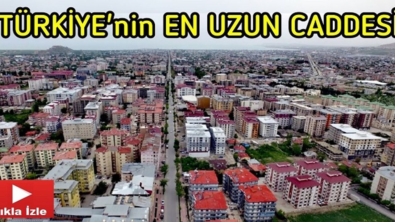 Dünyanın İkinci Türkiye'nin Birinci En Uzun Caddesinde Drone ile Uçuş