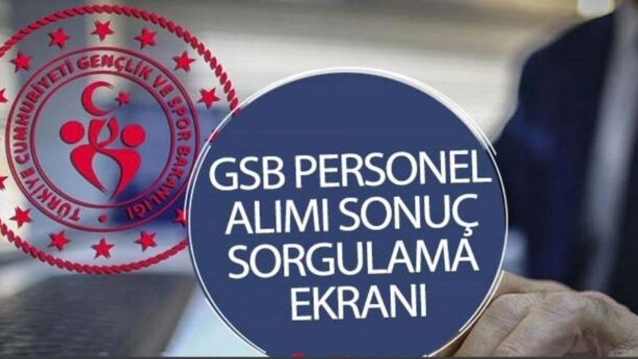 Gençlik ve Spor Bakanlığı Koruma ve Güvenlik Görevlisi ve Destek Personeli (Bakım-Onarım) sonuçları açıklandı.