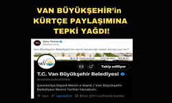 Van Büyükşehir'in Kürtçe Paylaşımına Tepki Yağdı!