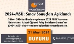 2024-MSÜ: Sınav Sonuçları Açıklandı