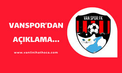Vanspor Futbolcularından Ortak Basın Açıklaması