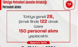 Türkiye Petroller Anonim Ortaklığı 150 personel Alacak
