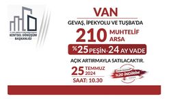 Van’da 210 arsa açık artırma ile satılacak! İşte o alanlar…