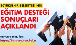 Van Büyükşehir Belediyesinin Merakla Beklenen Burs Başvurusu Sonuçları Açıklandı!