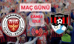 Karamanspor - Vanspor Fk Maçı Canlı İzle