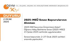 MSÜ 2025 başvuruları başladı!