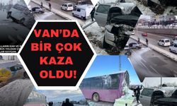 Van'da Kar Yağışı Sonrası Birçok Trafik Kazası Meydana Geldi