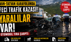 Van-Tatvan Karayolunda Feci Kaza