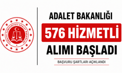 Adliyelere 576 Hizmetli Alımı Yapılacak