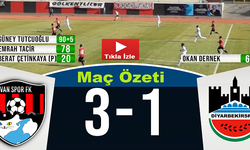 Vanspor FK 3 - 1 Diyarbekir Maç Özeti