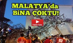 Malatya'da Bir Bina Çöktü