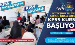 Van Büyükşehir Belediyesi'nden ücretsiz KPSS hazırlık kursu