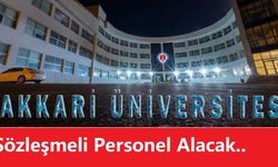 Hakkari Üniversitesi Sözleşmeli Personel Alacak