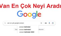 Vanlılar Google'da En Çok Neyi Arattı?