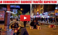 Van Cumhuriyet Caddesi Trafiğe Kapatıldı