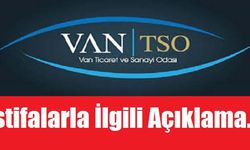 Van TSO'dan Açıklama