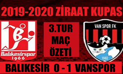 Balıkesirspor 0 - 1 Vanspor (Kupa Maçı Özeti)