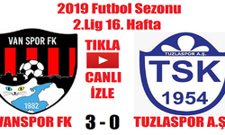 Vanspor 3 - 0 Tuzlaspor (Maç Özeti)
