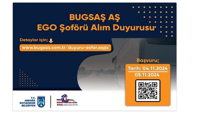 Ankara Büyükşehir Belediyesi en az lise mezunu 350 EGO şoförü alacak!