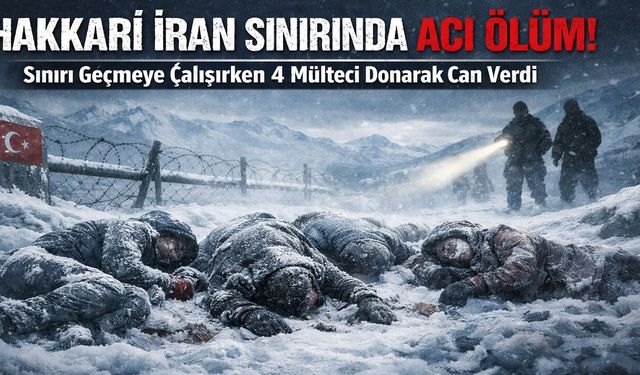 Hakkari-İran Sınırında 4 kişi ölü bulundu