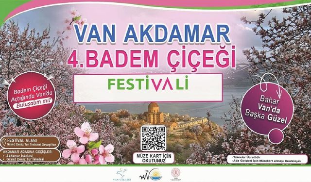 4. Akdamar Badem Çiçeği Festivali Başlıyor