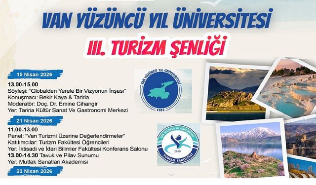 Van YYÜ 3. Turizm Şenliği Başlıyor