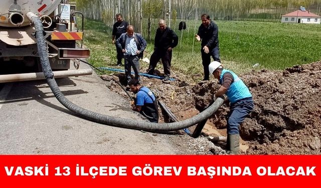 VASKİ, Bayram Boyunca 13 İlçede Görev Başında Olacak