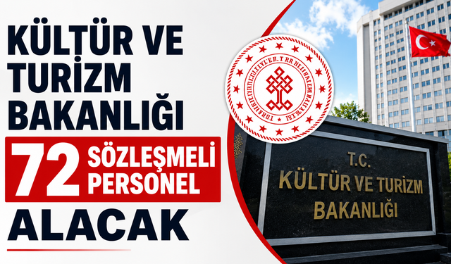 Kültür ve Turizm Bakanlığı 72 sözleşmeli personel alacak