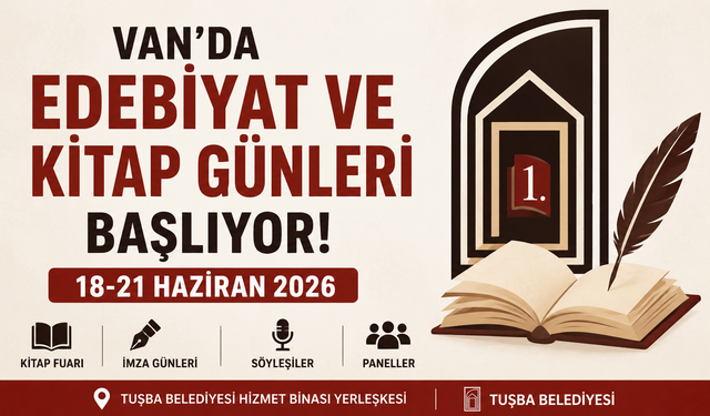 Van'da Edebiyat ve Kitap Günleri Başlıyor