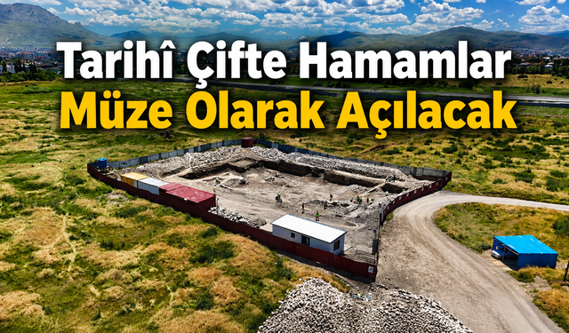 Van'ın Tarihi Çifte Hamamı Müze Olarak Hizmete Giriyor