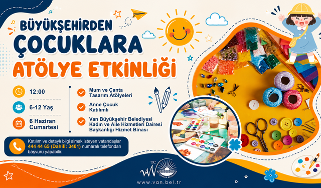 Van'da Anneler ve Çocuklar İçin Ücretsiz Atölye
