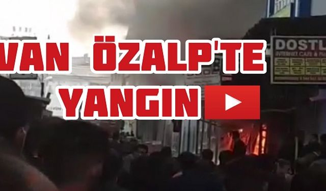 Van Özalp'te Korkutan Yangın