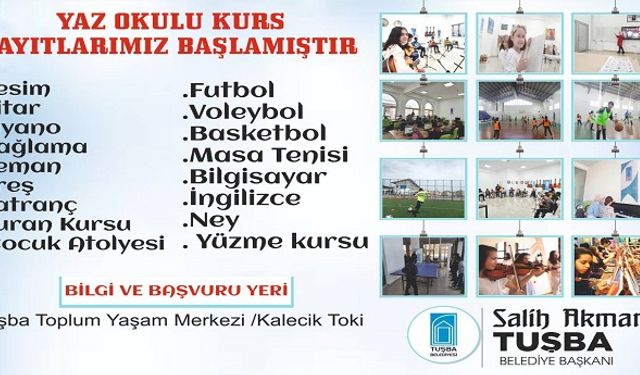 Tuşba Belediyesinin Ücretsiz ‘Yaz Okulları’ Kayıtları Başladı.
