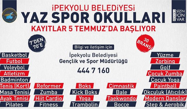 İpekyolu Belediyesinin 30 Branşta Ücretsiz Kursları Başlıyor!