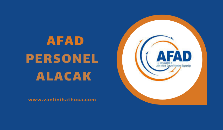 AFAD 473 sözleşmeli personel alacak