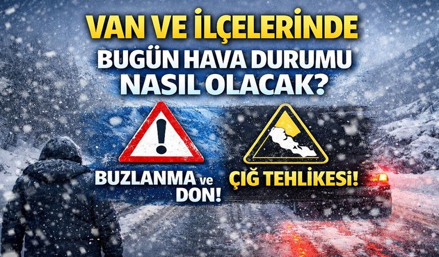 Van ve İlçeleri İçin Bugün Hava Durumu