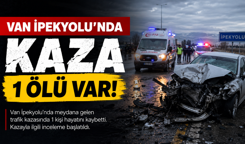 Van’da trafik kazası: 1 Ölü