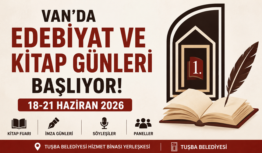 Van'da Edebiyat ve Kitap Günleri Başlıyor