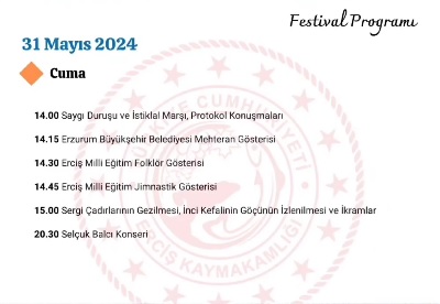 Van Erciş Balık Bedi Inci Kefali Göçü Festivali Programı 2024 3