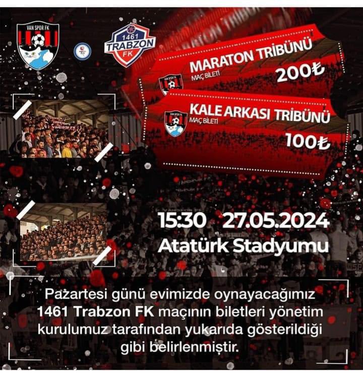 Vanspor Fk Trabzon Maçı Canlı Izle Maç Bileti Ne Kadar