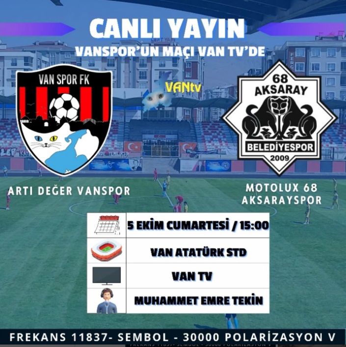 Vanspor Aksarabelediye Spor Maçı Canlı Yayın Izle 2