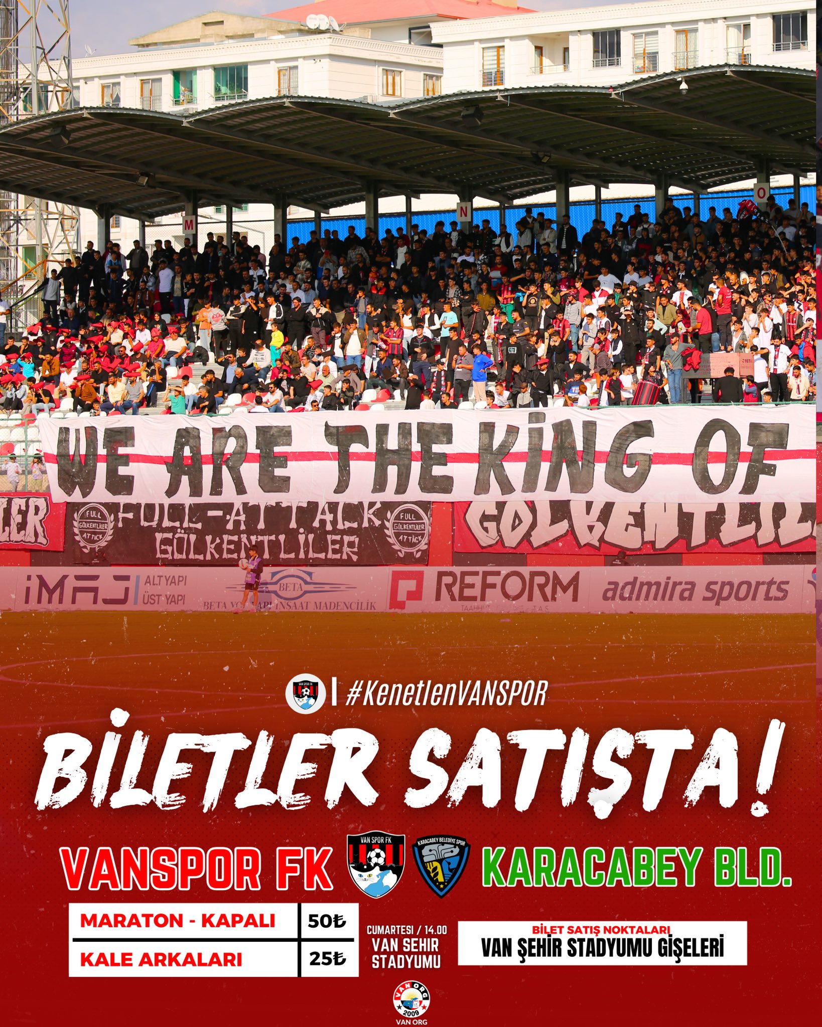 Vanspor Karacabey Maç Bilet Fiyatları