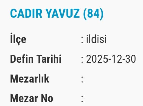 Van Taziye Bugüne Vefat Edenler Isim Listesi 4