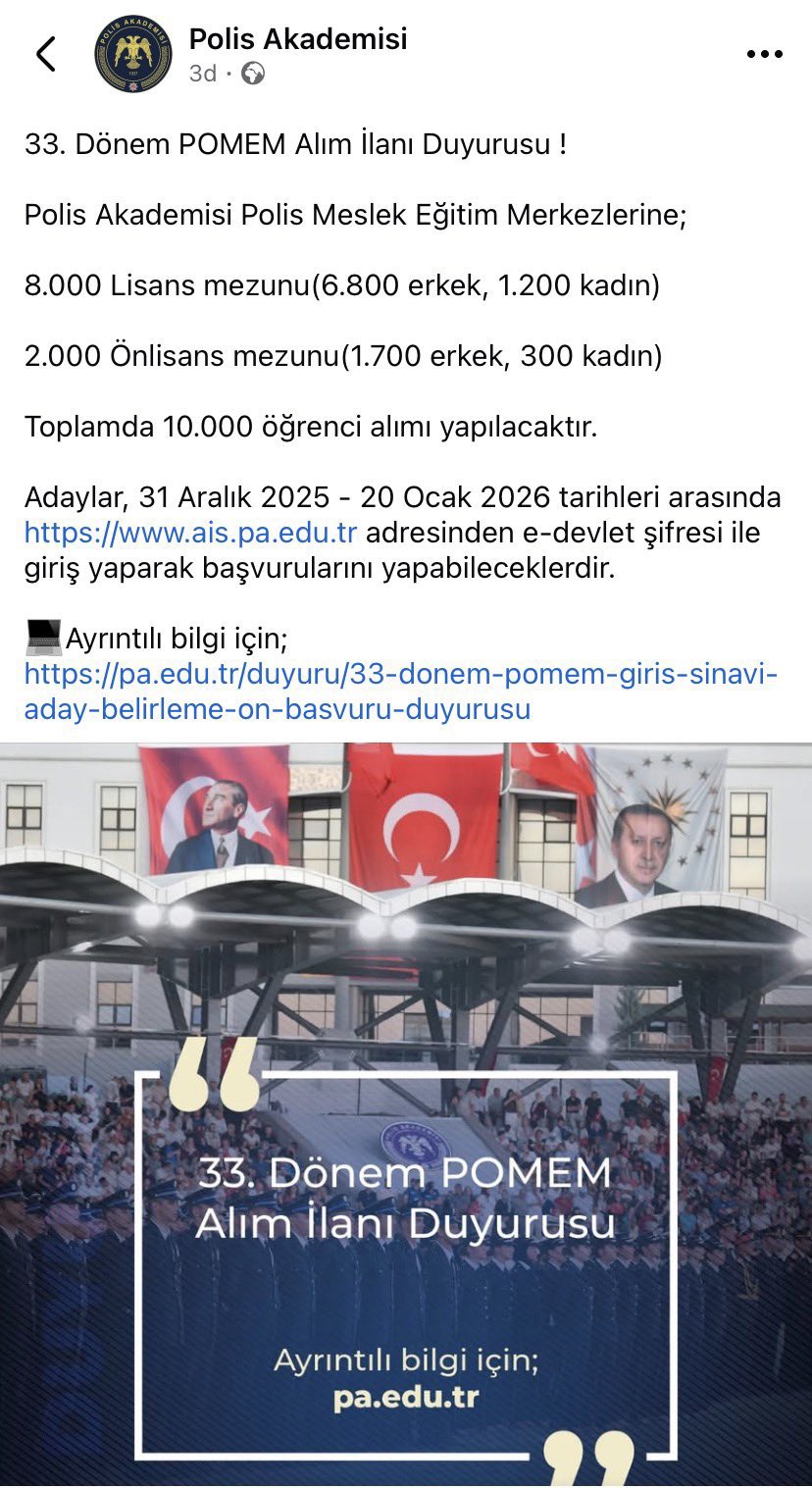 2026 Polis Alımı Başvuru