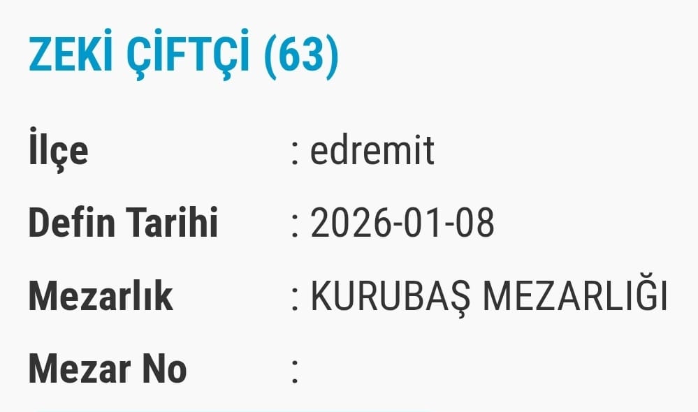 Van Bugün Vefat Edenler Isim Listesi Taziye Yeri (6)