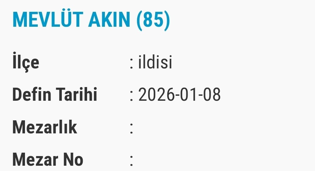 Van Bugün Vefat Edenler Isim Listesi Taziye Yeri (9)