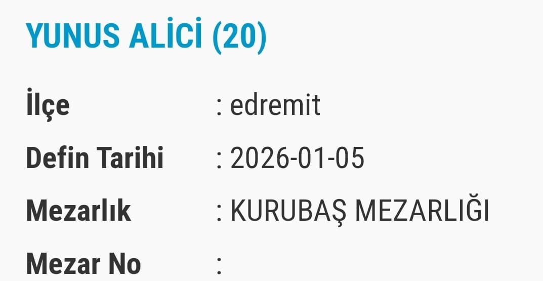 Van Bugün Vefat Edenler Taziye Isim Listesi (4)