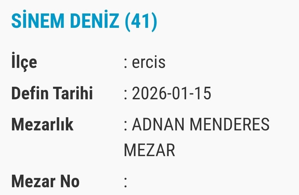 Van Bugün Vefat Edenlerin Isim Listesi Kim (1)